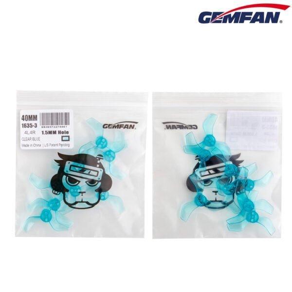 Gemfan 40mm 1635-3 / 1.6" Tri-Blade Micro/Whoop FPV Drone Props for Single Hole Shaft (8 Pack) - Choose Shaft Size / Color - Image 4