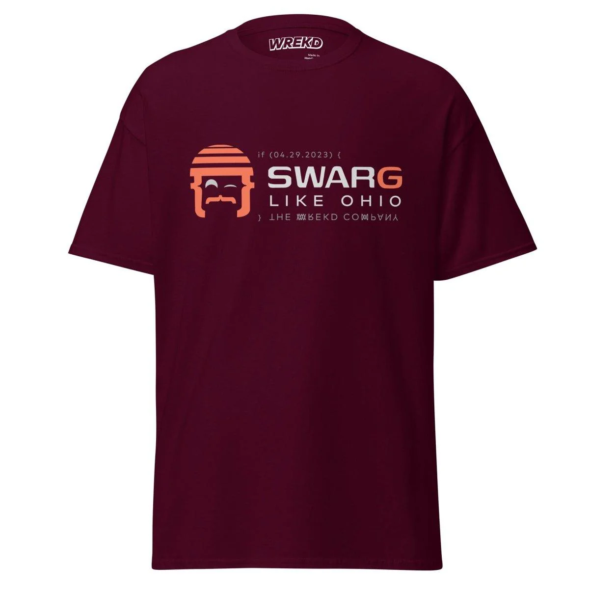 WREKD "SWARG LIKE OHIO" Parody Goggle Dooms Day Men's Classic Tee - Image 3
