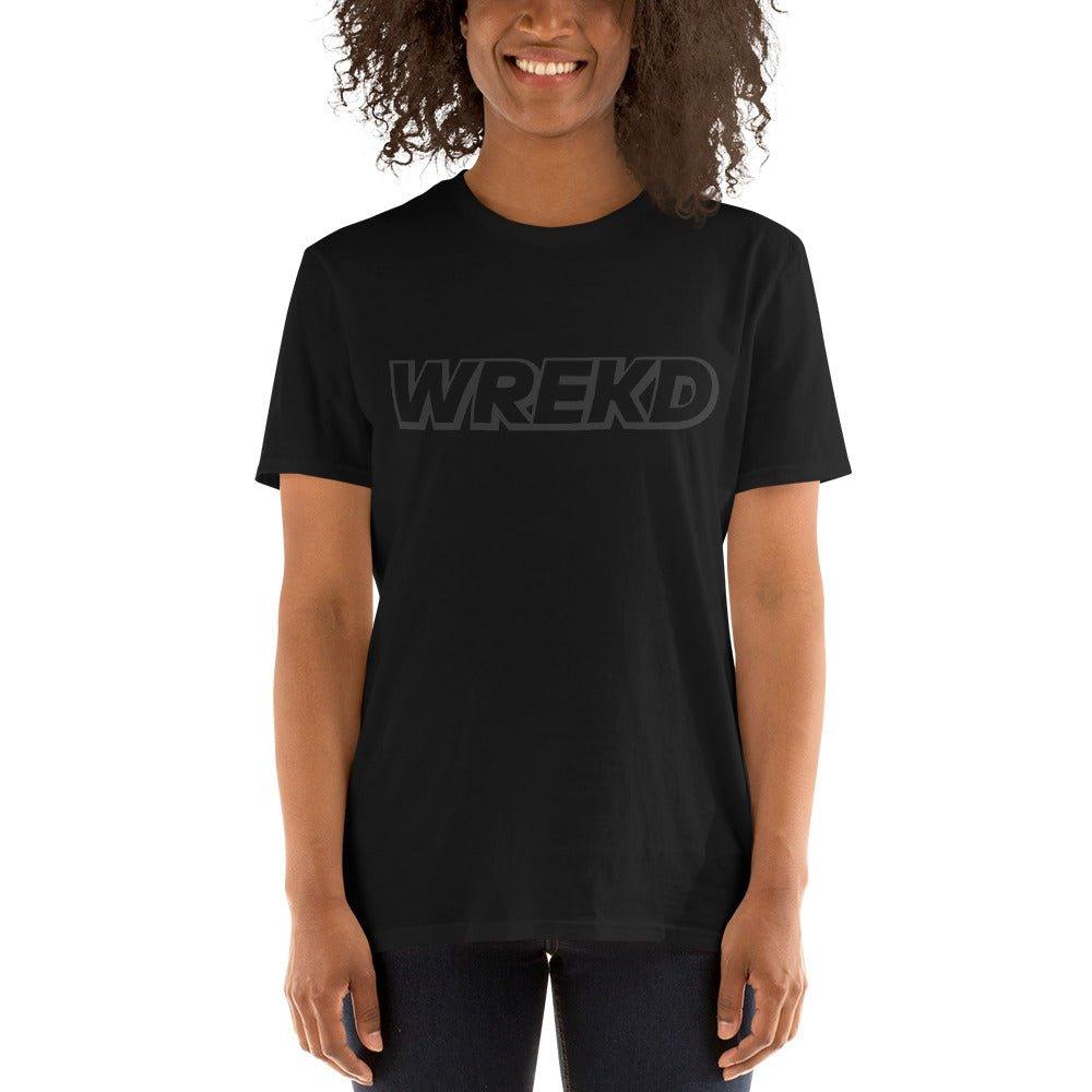 WREKD Black on Black Short-Sleeve Unisex Tee - Image 7